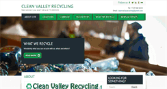 Desktop Screenshot of cleanvalleyrecycling.org