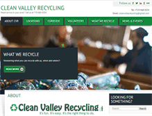 Tablet Screenshot of cleanvalleyrecycling.org